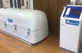 治療院藤森に設置している高圧酸素カプセル
